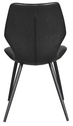 Rowico Highrock Tuoli Musta PU Nahka/musta Metalli Jalat -4Living Store 118611 e highrock stol svart