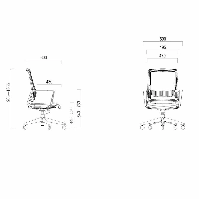 Tenstar Fox Työtuoli Harmaa 5 Tenstar Fox Työtuoli Harmaa - Image 5