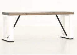 Veke Honka Penkki 115x35 Cm Puujalalla Harmaa/valkoinen -4Living Store Veke Honka penkki 115x35 cm puujalalla harmaa valkoinen 1 0