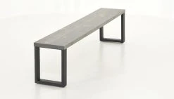 Veke Honka Penkki 195x35 Cm Metallijalalla Harmaa/musta