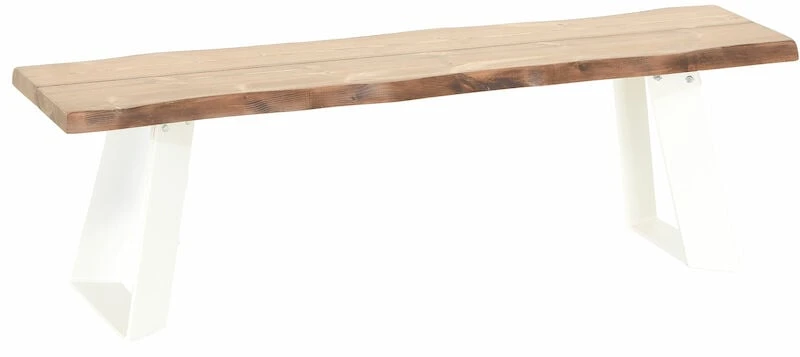 Veke Triangel Lankkupenkki 150x38 Antiikkipetsattu/valkoinen 3 Veke Triangel Lankkupenkki 150x38 Antiikkipetsattu/valkoinen - Image 3