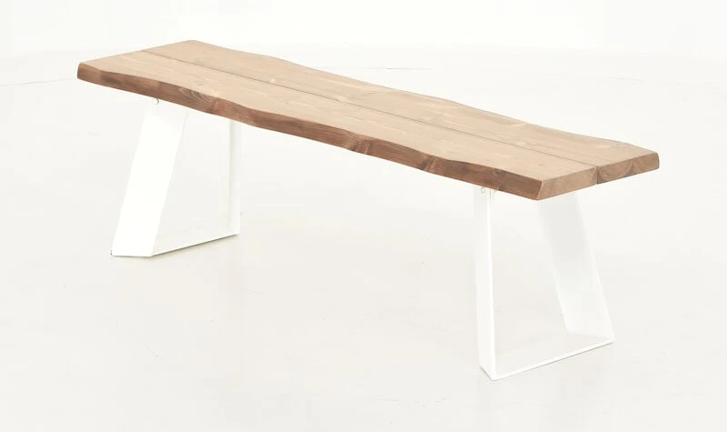 Veke Triangel Lankkupenkki 150x38 Antiikkipetsattu/valkoinen 2 Veke Triangel Lankkupenkki 150x38 Antiikkipetsattu/valkoinen - Image 2