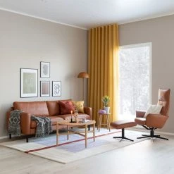 Veke Aava Mekanismituoli Konjakki 7011 Nahka, Musta Elegance Jalka