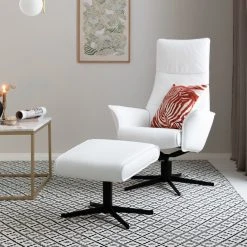 Veke Aava Rahi Valkoinen 7016 Nahka, Musta Elegance Jalka