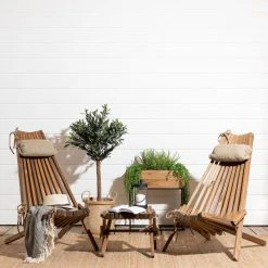 Ecofurn 2 Ekotuolia, Rahi Ja Niskatyynyt, Tervaleppä Puuvalmis