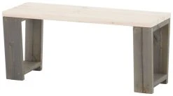 Ecofurn Jussi Penkki 100 Cm Harmaa Runko, Valkoinen Kansi -4Living Store ecofurn penkki 100cm harmaa valkoinen 04 1