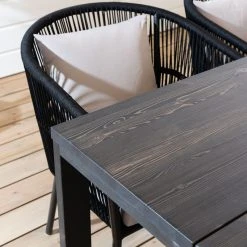 Veke Honka-Tuohi 6-hengen Ruokailuryhmä Musta 11 Veke Honka-Tuohi 6-hengen Ruokailuryhmä Musta -4Living Store honka tuohi ruokailuryhma 6 hengen 220x90 musta web 6