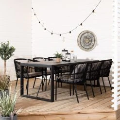 Veke Honka-Tuohi 6-hengen Ruokailuryhmä Musta 10 Veke Honka-Tuohi 6-hengen Ruokailuryhmä Musta -4Living Store honka tuohi ruokailuryhma 6 hengen 220x90 musta web 8