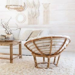 Veke Pesä Korituoli Luonnonväri Rottinki, Ilman Pehmustetta