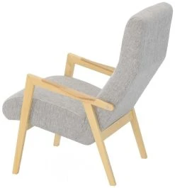 Summer Nojatuoli Vaaleanharmaa Rocco 570 Kangas Koivu/tammi Käsinojat