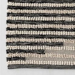 Veke Viiru Puuvillamatto 80x150 Cm Luonnonväri/musta